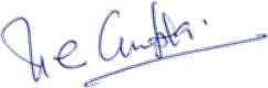 Capt UC Gupta signature